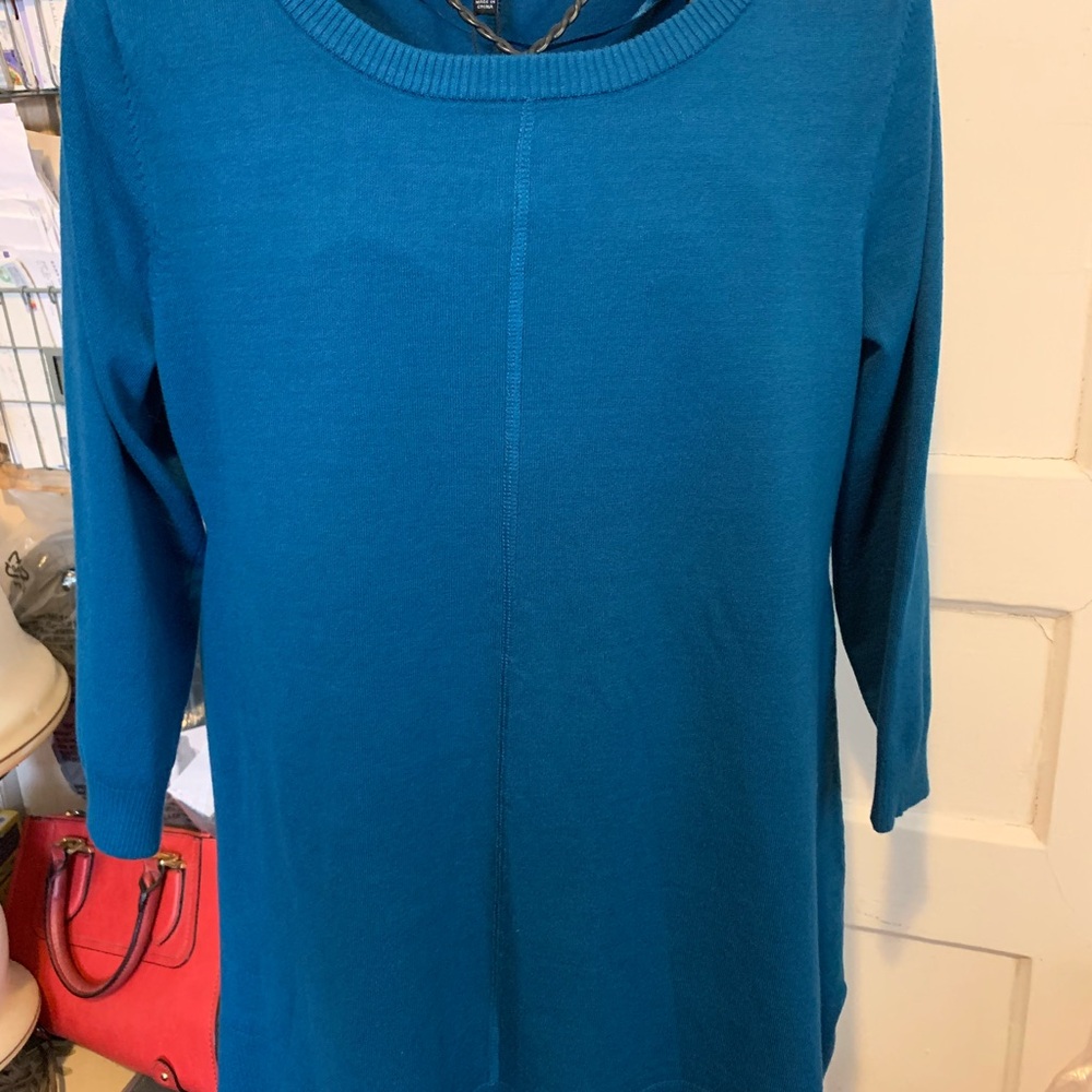 Women's Teal Long Sleeve Top